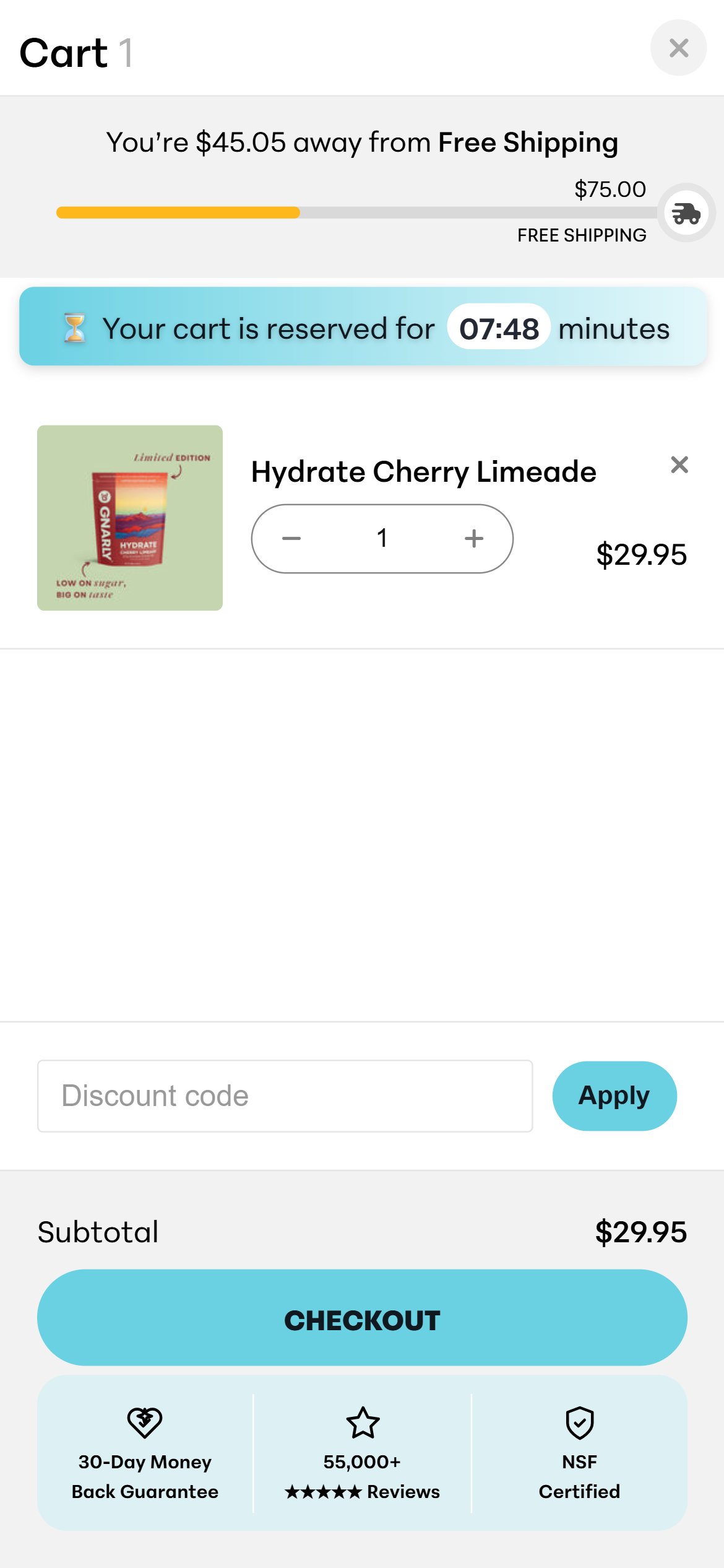 Gnarly Nutrition — Mobile