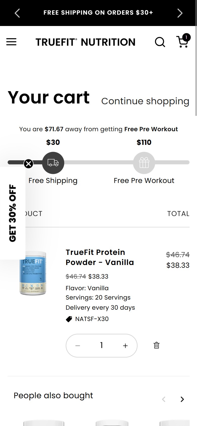 RSP Nutrition — Mobile