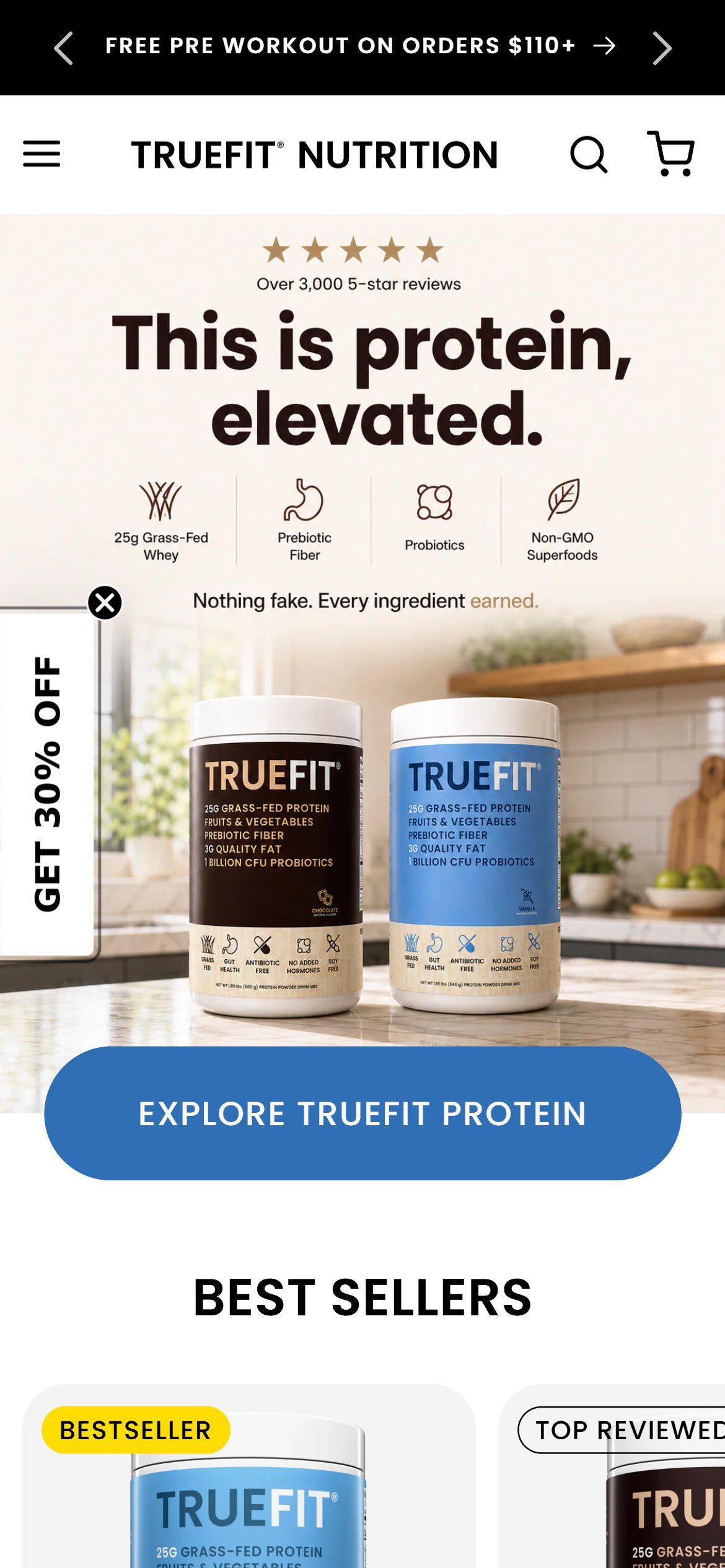 RSP Nutrition — Mobile
